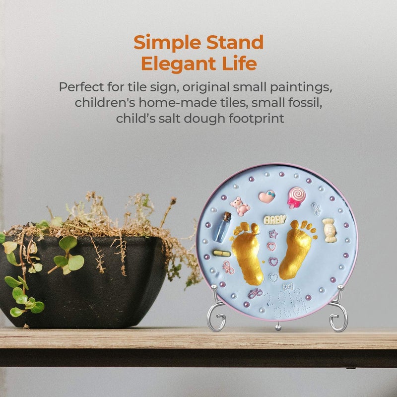 TRLife TR-LIFE Plate Stands for Display - 6 Inch Holder + Metal Easel Stand for Picture Frame, Decorative Plates, Photo, Book, Collectibles (2 Pack) - Image 5